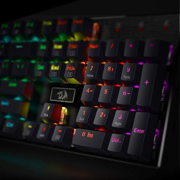 Keyboard Gaming Mechanical REDRAGON Macro RGB Devarajas K556RGB