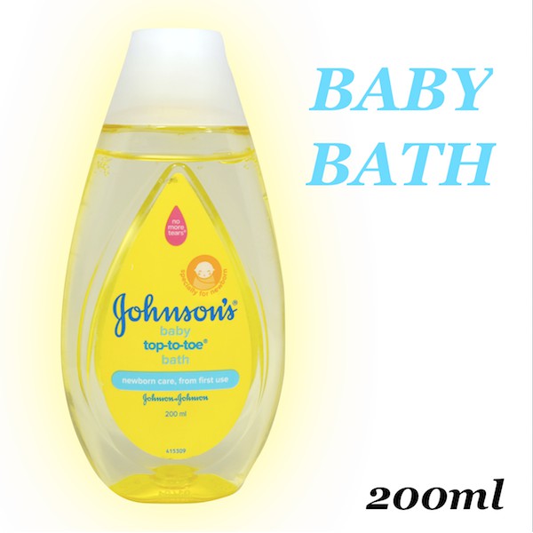 Johnson's Top-To-Toe Hair&amp;Body Baby Bath 100-200ml /popokcibarusah