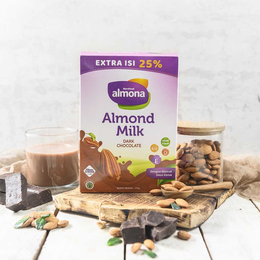 ALMONA Almond Milk Powder ASI BOOSTER with Daun Katuk, Dark Chocolate