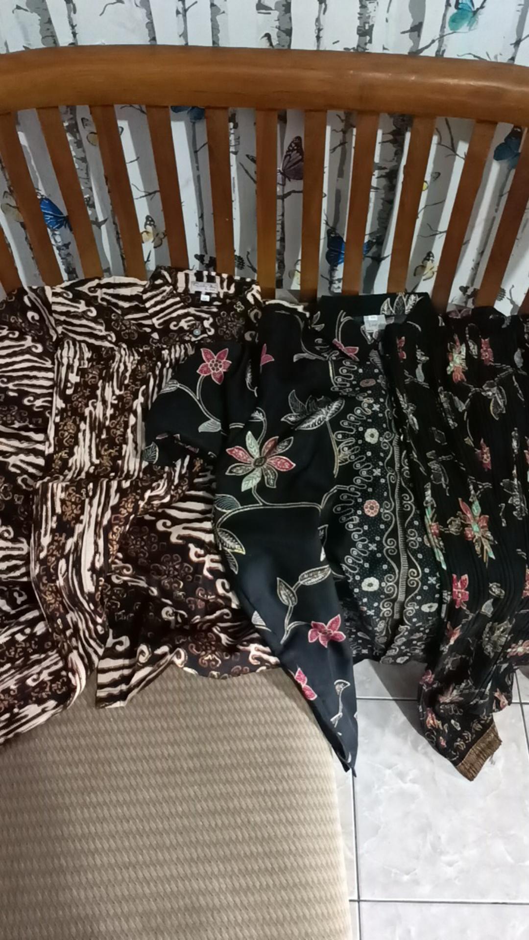 Couple Rok Plisket Jumbo Set Kemeja Batik Pria / Baju Couple Batik Lamaran / Couple / Couple Kebaya