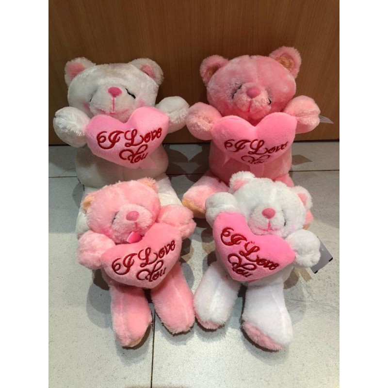 boneka forever friend bear love FF pink
