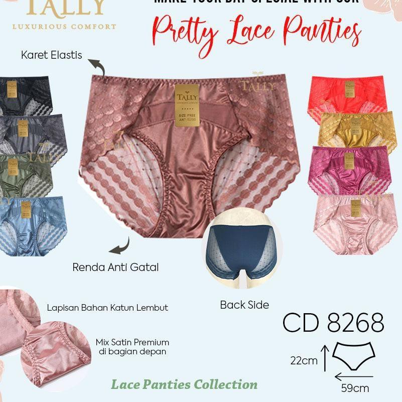 CD Wanita Dewasa Tally 8268 l Pretty Lace Panties Series - random, All