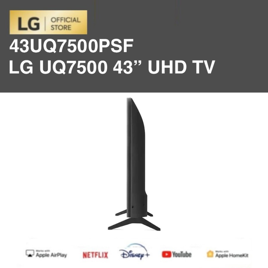 2022 LG 43UQ7500PSF / 43UQ7500 43” UHD 4K Smart TV ThinQ AI