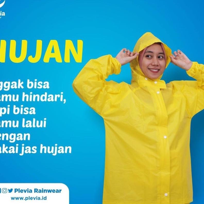 Jas Hujan Setelan Baju Celana Plevia Andalan 502 - Raincoat Mantel Hujan Dewasa Pria Wanita Plevia T
