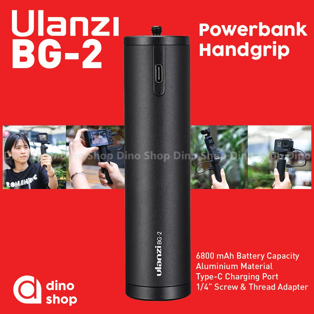 Ulanzi BG-2 6800 mAh PowerBank Hand Grip Kamera GoPro Mirrorless HP