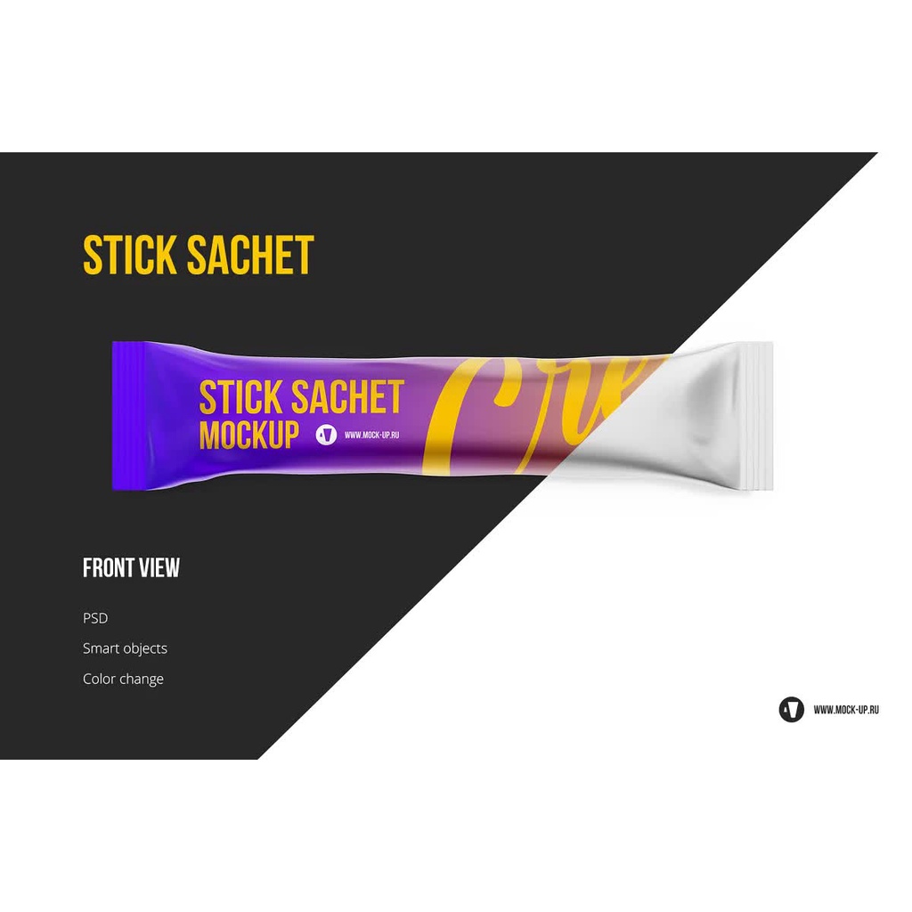 Sachet Big Pack 7 In 1 - Photoshop - Mockup Template