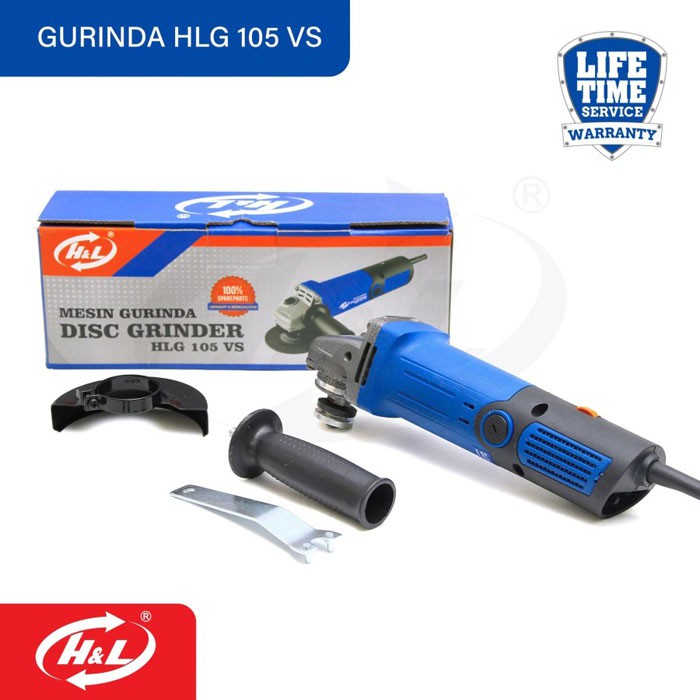 HL HLG105VS HLG 105 VS Disc Grinder Variable Speed Mesin Gerinda 6 Kecepatan