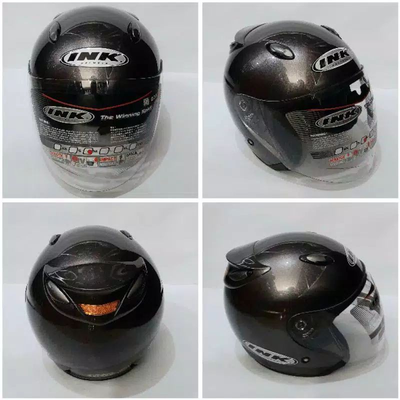 Helm ink centro original abu tua/gunmetal