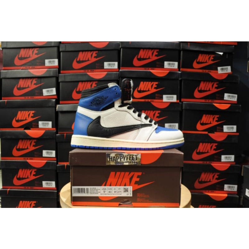 TRAVIS SCOTT X FRAGMENT X AIR JORDAN 1 HI OG CACTUS JACK ROYALE(BNIB)