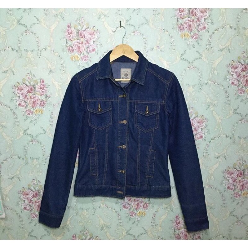 JAKET JEANS WANITA NEVADA PRELOVED WARNA BIRU SIZE M