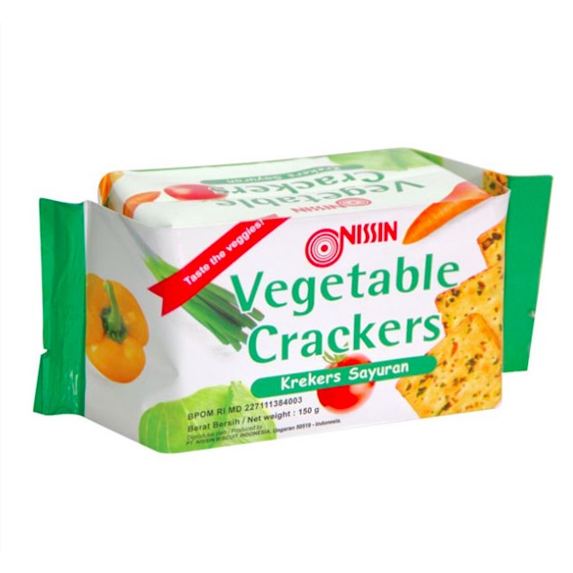 Nissin Vegetable Crackers 150 gram Krekers Sayuran