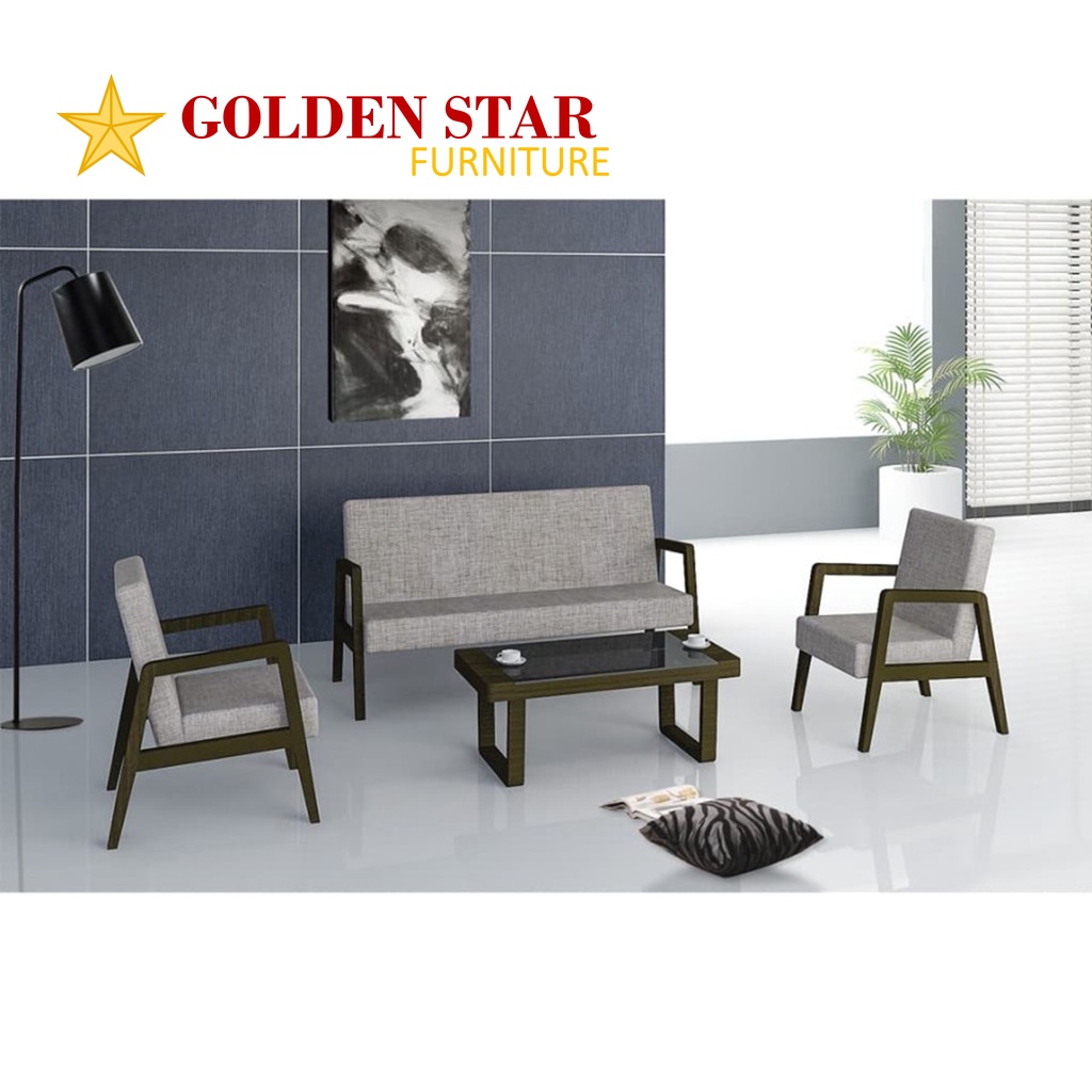 Kursi tamu / sofa kayu minimalis Siantano 311-3 + meja tamu