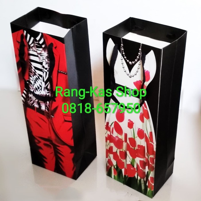 

READY COD Paperbag Botol Wine / Madu fashion artkarton TERLARIS