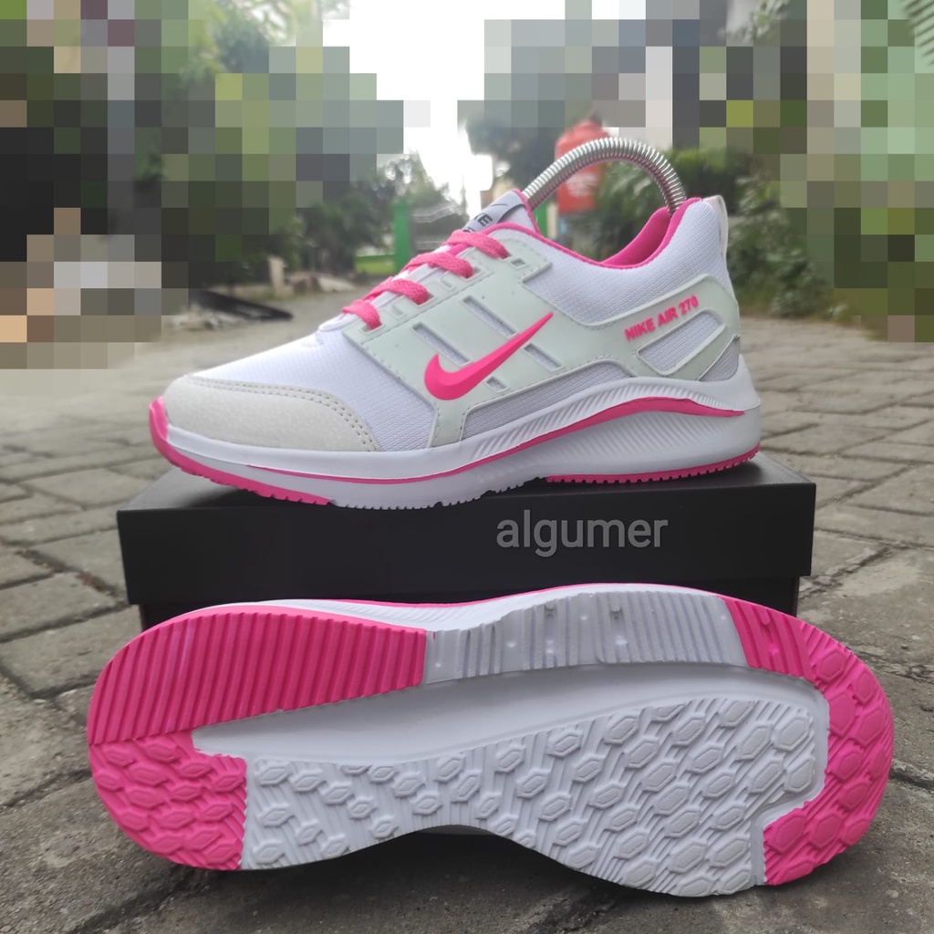 SEPATU WANITA NIK AIR270 PUTIH PING SPORT, SNEAKERS CEWEK, SEPATU OLAHRAGA WANITA, ENTENG DAN LENTUR, SEPATU SENAM, SEPATU LARI, SEPATU OLAHRAGA