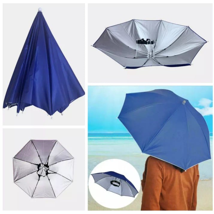 Payung Topi / Topi Payung / Payung Kepala