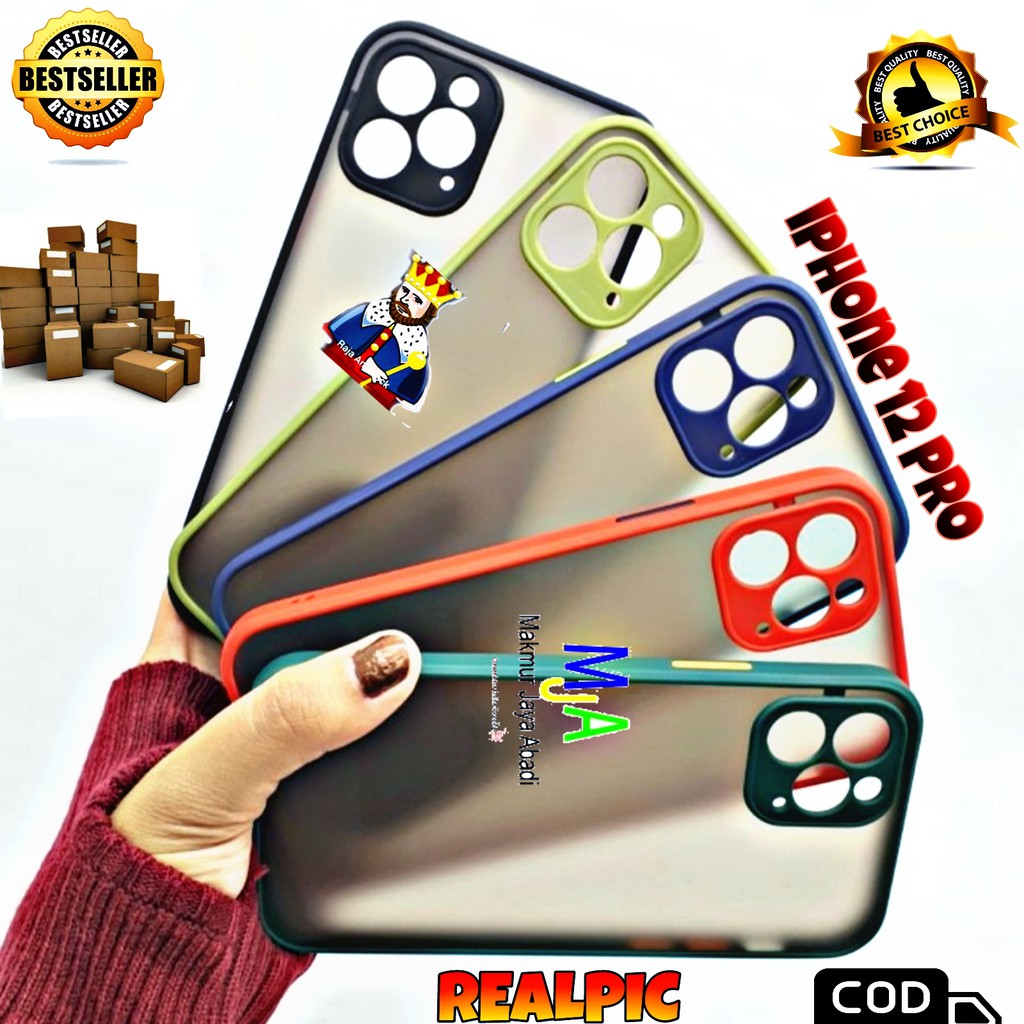 SOFTCASE IPHONE 12 PRO 6,1 INCH - CASE MATTE FULL COLOUR MY CHOICE BUMPER CASE PELINDUNG KAMERA