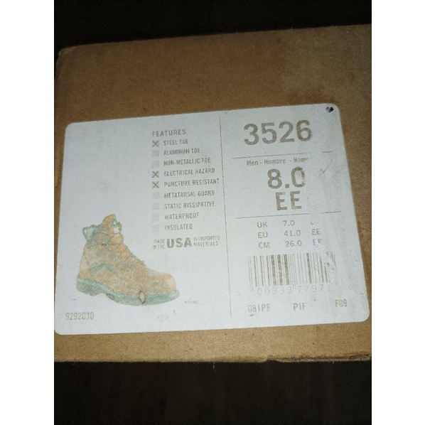 Red Wing 3256 Ori USA Safety Shoes