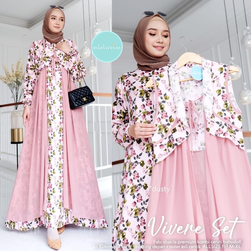 VIVERE SET DRESS MUSLIM PREMIUM BY EDELWEISS