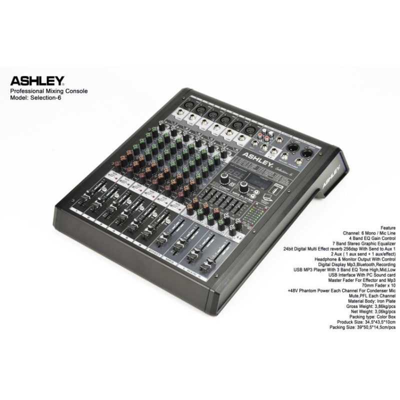 MIXER ASHLEY 6 CHANNEL SELECTION 6 ORIGINAL