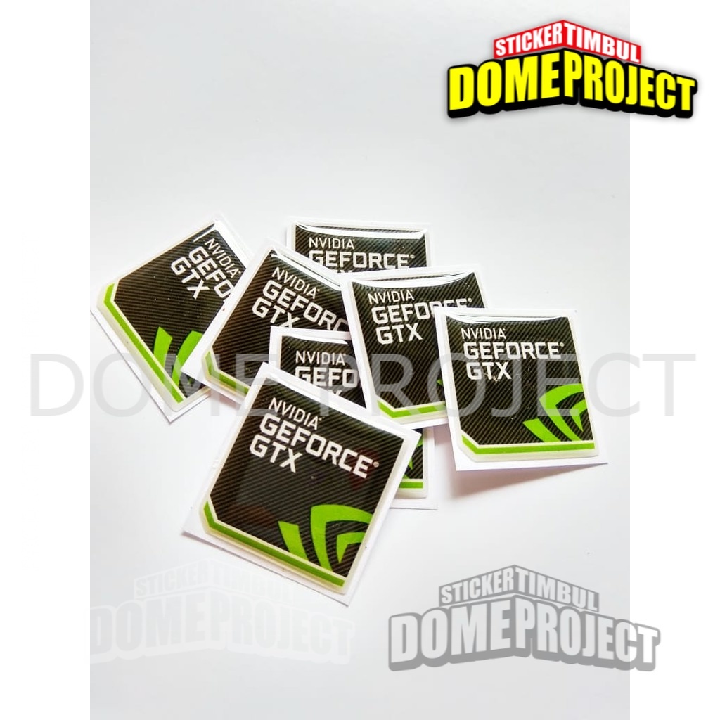 NVIDIA GEFORCE GTX EMBLEM STIKER RESIN TIMBUL LENTUR STIKER 3D