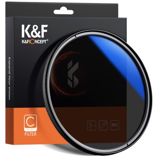 K & F Filter Kaca Polarizer Bulat Ultra Slim Multi Coated Cpl