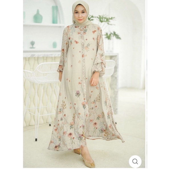 Malina Dress by Benang Jarum warna Soft Amber