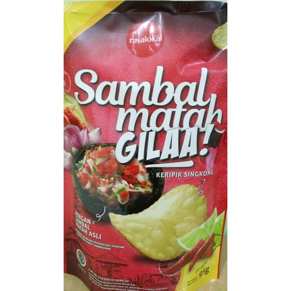 

Keripik Sambal Matah Gilaa Rasa Lokal PedasBox ~ kp1731