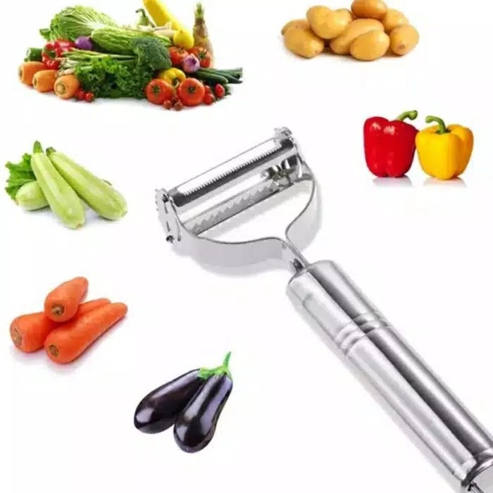 Peeler Parutan Pemotong Stainless Pengupas Buah Apel Kentang Sayur