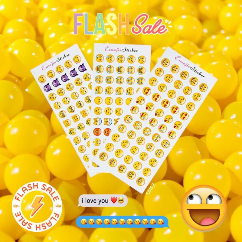 

Emoji Sticker - Sticker Kecil Emoticon isi Banyak