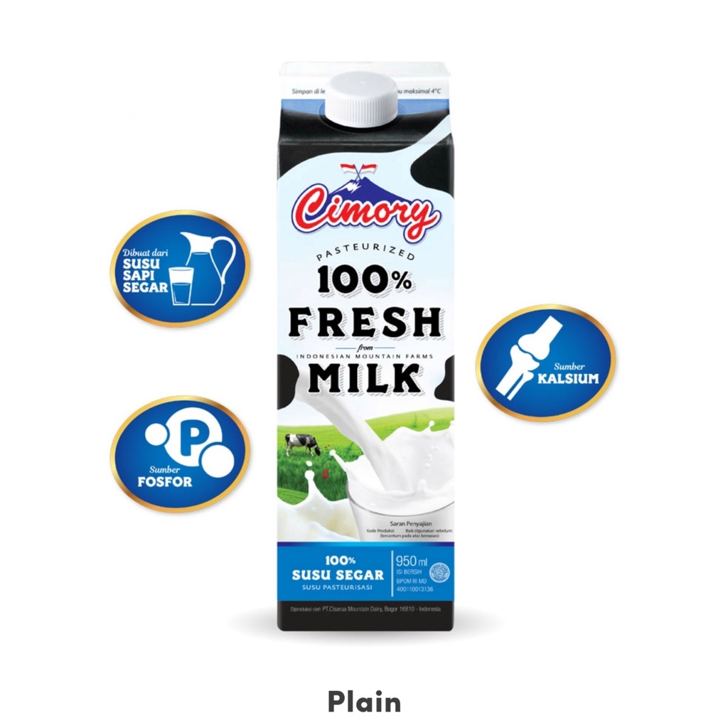 

Cimory fresh milk 950ml Plain (Full Cream)