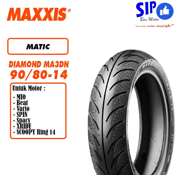 Ban motor matic Maxxis Diamond MA 3DN 90 80 14 mio beat vario tubeless