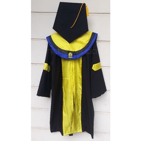 Toga Wisuda Universitas Terbuka Hitam Biru
