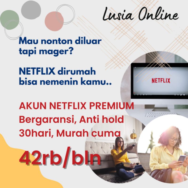 PROMO Netflix 1 Bulan Garansi