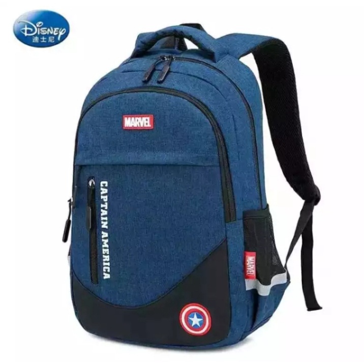 PTM-RANSEL KANVAS MARVELL TAS RANSEL ANAK LAKI LAKI LAPTOP TREND BACKPACK FASHION KAPASITAS BESAR TAS SEKOLAH SMP SMA MAHASISWA TAS PUNGGUNG