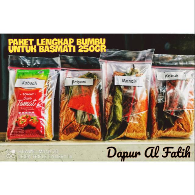 

Paket Lengkap Bumbu Nasi Briyani, Mandhi, Kabsah dan Kebuli