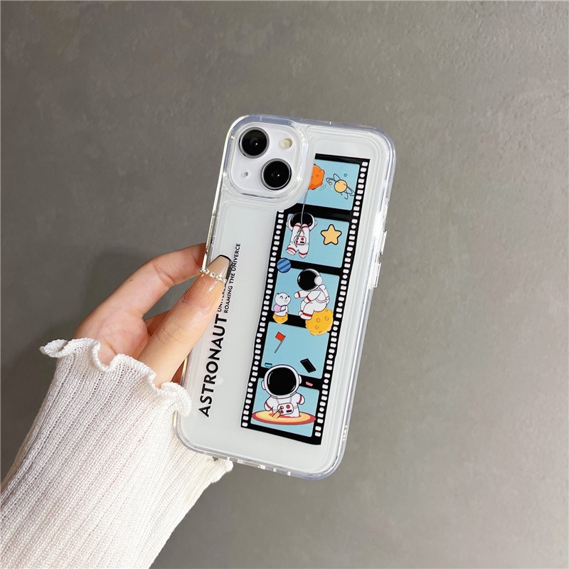 Case TPU Motif Astronot Luar Angkasa 2.0 Cover iphone 13 12 11PROMAX X XS XR XSMAX 7 8PLUS