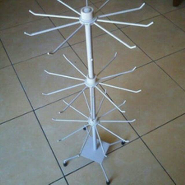 Rak gantungan display 3susun matahari aksesoris hp.kalung.gelang dll