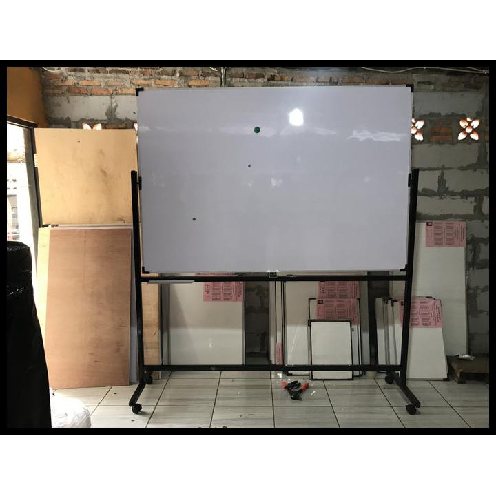 

Best Seller Whiteboard Standing 120X180 Magnetik Double Face