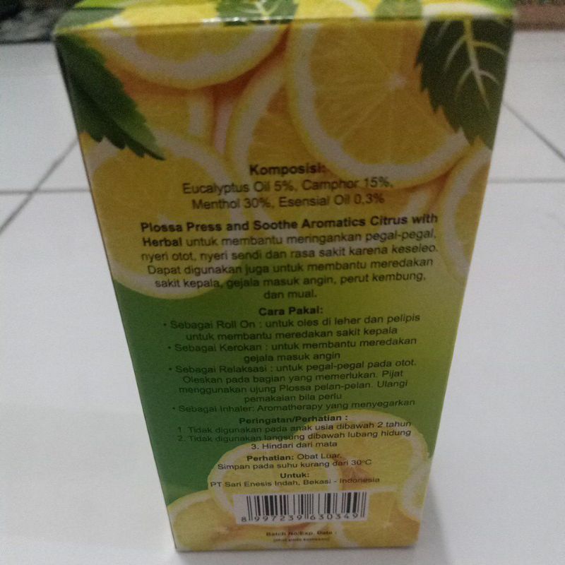 plossa Citrus box isi 6 pcs 10mli