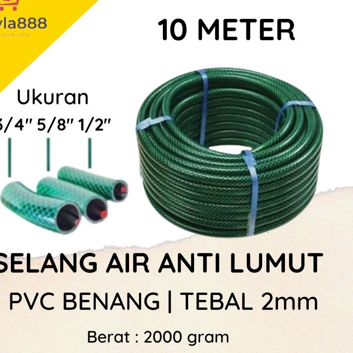 Terlaris SELANG AIR 10 METER  SELANG AIR 1/2 5/8 3/4 INCH | SELANG AIR TAMAN KEBUN | SELANG AIR | BI