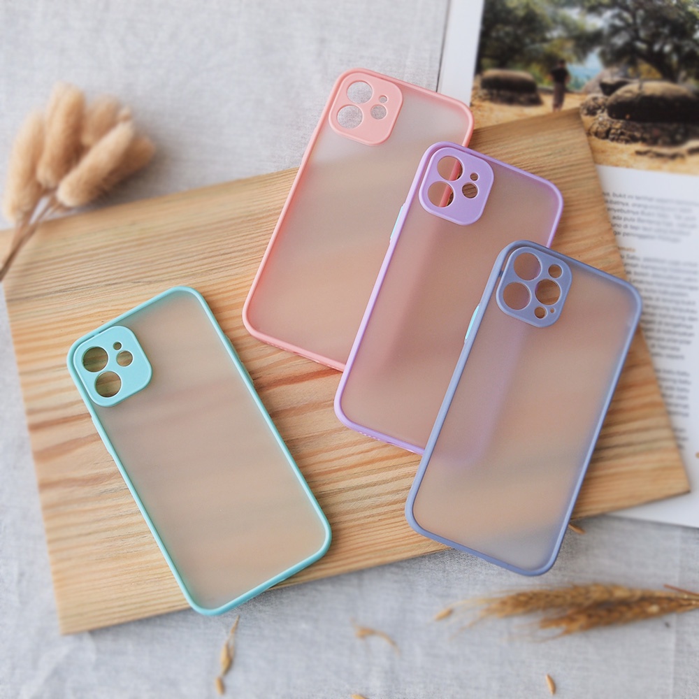 SOFTCASE MACARON IPHONE 6 6PLUS 7 7PLUS 8 8PLUS 11 11PRO MAX 12 12PRO MAX X/XS XR XS MAX CAMERA PROTECTOR