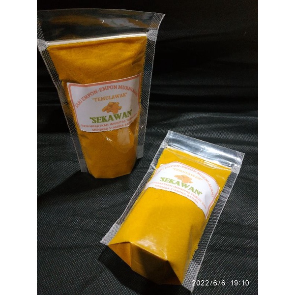 

Bubuk temulawak 200 gram/empon-empon/murni alami tanpa tambahan