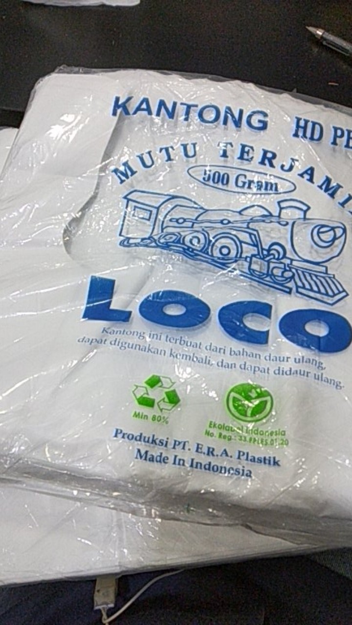 Plastik Hd Loco Uk 28/plastik Kresek Loco Uk 28 Putih