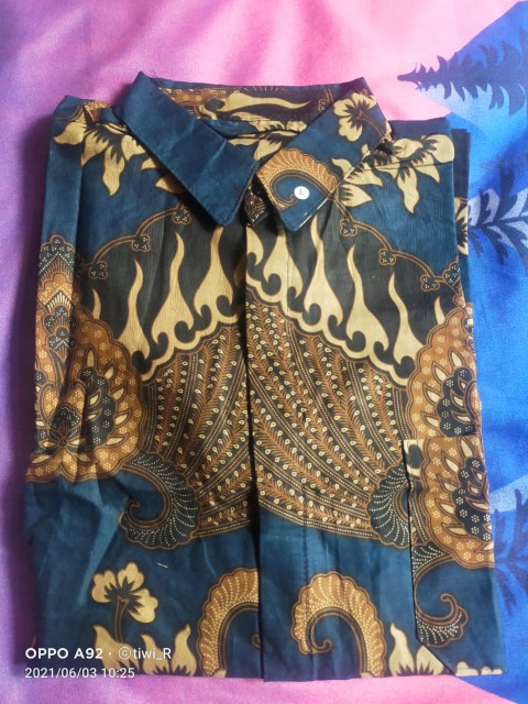 Kemeja Batik Pria Lengan Pendek Hitam Hem Baju Batik Pria Lengan Pendek Ukuran M L Xl Xxl