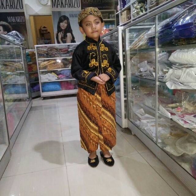 Baju jawa lengkap ukuran tk