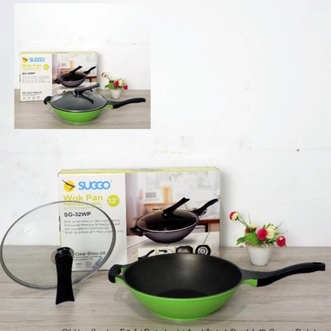 Suggo SG-32WP Wajan Wok Pan 32 Cm Granite Coating