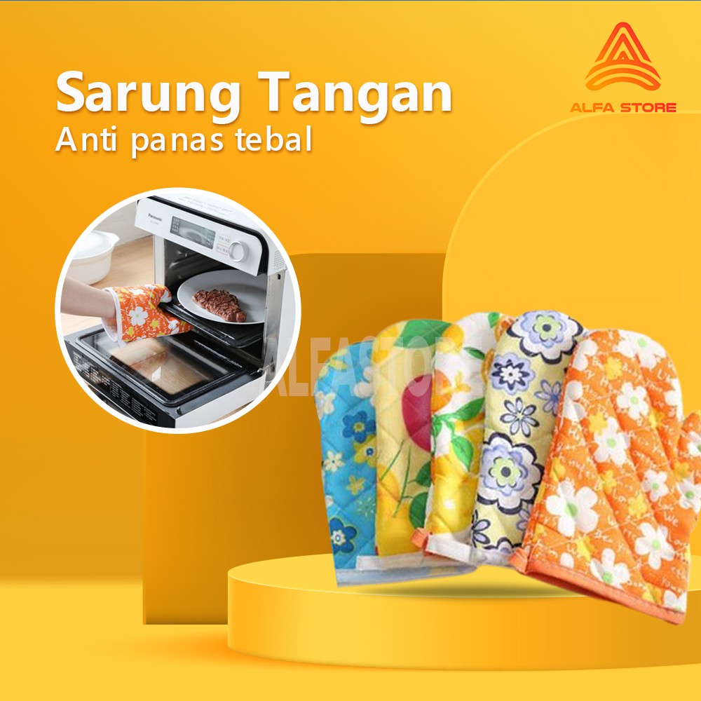 Sarung Tangan Oven Microwave Tebal Anti Panas