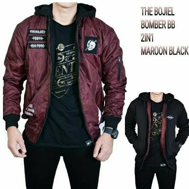 jaket bomber hoodie