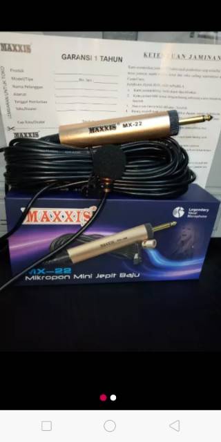 Mic jepit murah maxxis mx-22 cocok buat imam