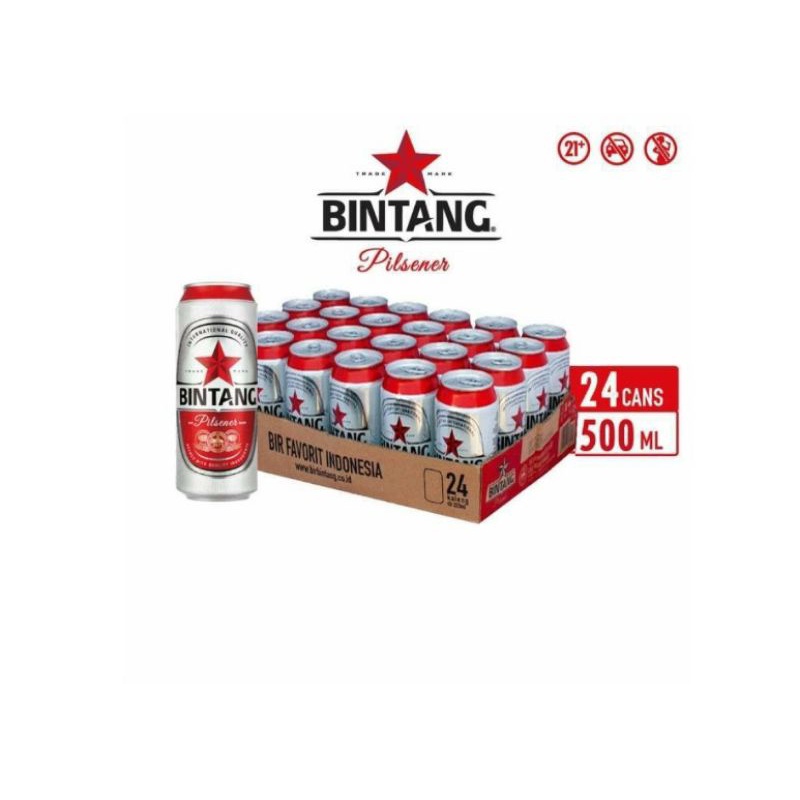 Bir Bintang Pilsener 24 can 500 ml Bintang Beer Beer Bintang 24 kaleng 500 ml Bintang Bir Bintang jumbo kaleng 500ml beer bintang bir bintang pilsener can